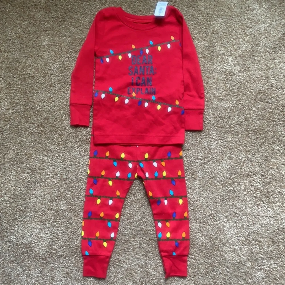 NWT 18-24 mos Old Navy pjs. “Dear Santa…”. Christmas pjs